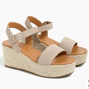 Women's Tan Espadrille Wedge Sandals